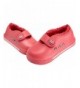 Slippers Little Boys Girls Faux Fur Comfort Indoor Velcro-Close Slipper Shoes - Deeppink - CR189TXW6NG $14.65