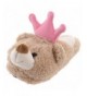 Slippers Crown Princess Bear Plush Kids Size 12 Slip Resistant Slippers Pink - CB115A37L69 $22.11
