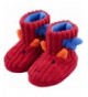 Slippers Kid's Winter Cute Warm Soft Memory Insole Anti-Slip Indoor Outdoor Bootie Slippers - Red - CE18LTS8WS0 $27.72