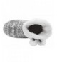 Slippers Little Knitted Bedroom Booties Slippers - Grey - C018LTUMS9R $33.07