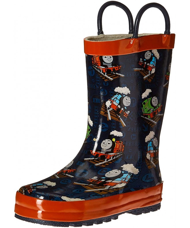 Boots Kids' Waterproof Character Rain Boots with Easy on Handles - - CB12CO5PPYV $71.07