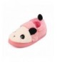 Slippers Kids Panda Slippers Plush Animal Autumn and Winter Warm Cotton Shoes Toddler - Pink - CL18I4OGMHE $27.56