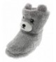 Slippers Toddler Girl's Furry Animal Face Slipper Booties - Koala Bear - C51875K2IAZ $28.76