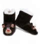 Slippers Yelete Kid's Warm and Cozy Indoor Non-Slip Grip Animal Slipper Bootie - Reindeer - CC18L93OU44 $29.42