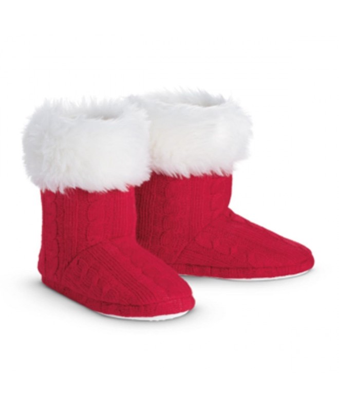 Slippers Truly Me Playful Polar Bear Knit Booties for Girl Size Large 51/2 - 7 - C31885OXHCK $19.61