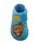 Slippers Cute Happy Bear Kid's House Slippers w/Happy Stitch - Lt.blue - CL12NEQLN6L $23.08