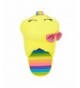 Slippers Emoji Girls Slippers Smiley Rainbow Slip On Plush - C4186AX2Q5Y $27.96