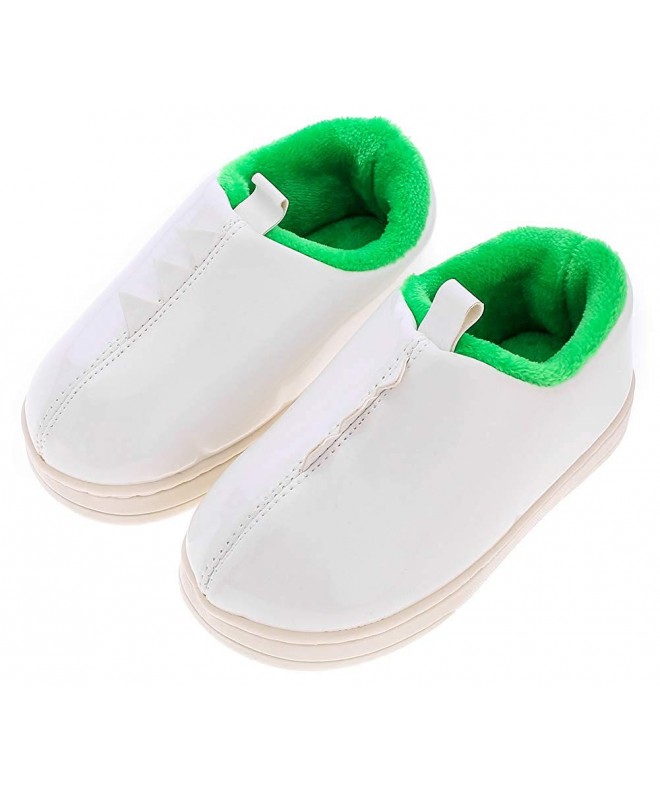 Slippers Unisex Toddler Kids Slippers Shoes for Boys Girls Indoor House Bedroom - White - CE18HQDZ094 $19.28