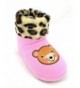Slippers Girls Fox Rabbit Bear Boot Slippers (Little Kid/Big Kid) - Light Pink Bear - CG11QLR6LND $19.30