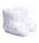 Slippers Girls Comfort Warm Plush Anti Slip Cute Animal Winter Boots Indoor Outdoor House Slippers Shoes - White - C218C5D88Y...