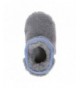 Slippers Girls' Furry Bootie Slippers with Memory Foam - Sleet Grey - C7188TSO03G $37.38