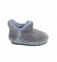 Slippers Girls' Furry Bootie Slippers with Memory Foam - Sleet Grey - C7188TSO03G $37.38