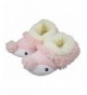 Slippers Girl's Plush Lining Indoor Bedroom Sheeps Slippers with Cute Cartoon Animals - Pink - CQ18NA2AO7T $29.66
