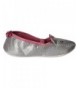Slippers Kids' Kitty Moccasin - Silver - CR12MOYC6UX $27.86