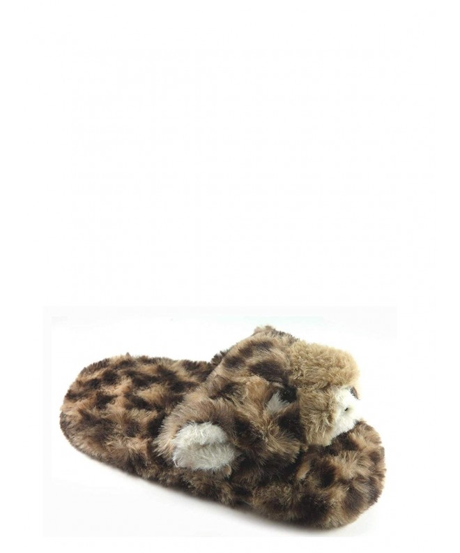 Slippers Leopard Scuff Slipper Cute Baby Tiger Girls Slippers - C618LDA9KED $40.98