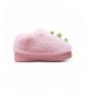 Slippers Little Girls Warm Slipper Boys Bedroom Slip on Flats - Pink - CG18HOCAGDC $20.02