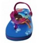 Slippers Little Girl's Dora Flip Flops Blue - CR182OQDAEZ $18.44