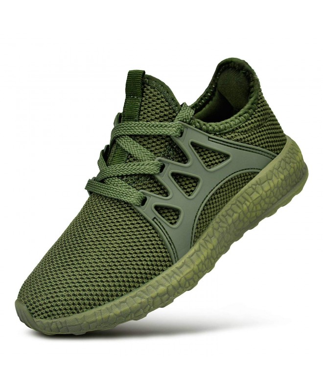 Sneakers Kids Sneaker Mesh Breathable Athletic Running Tennis Shoes for Boys Girls - Green - C218HXOZEH2 $51.96
