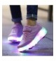 Sneakers Roller Shoes Sneakers Wheels - 818-pink-double - CY12MAOW33Y $67.89