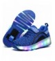 Sneakers Kids Roller Skate Shoes with Single Wheel Shoes Sport Sneaker LED - Led Dapple Blue - CM18EGDWNQ4 $58.94