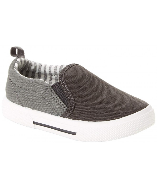 Sneakers Toddler and Little Boys' (1-8 yrs) Casual Slip-On Shoe - Grey - CX1804D47EG $32.06