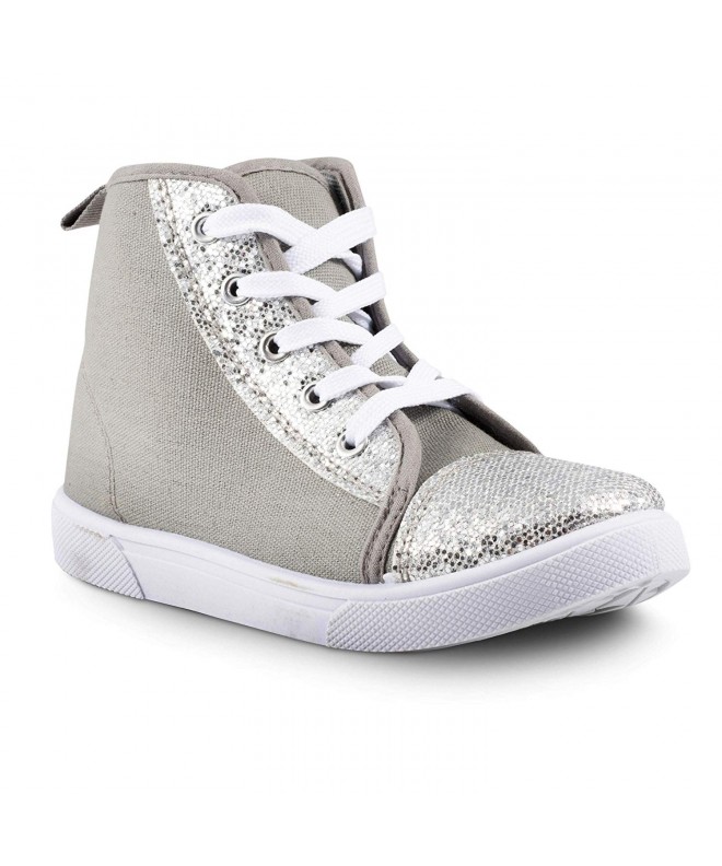 Sneakers Unisex Athletic Sneakers - Lightweight and Breathable Joggers - Grey Glitter - CP18GNDR0AZ $21.77