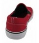 Sneakers Kid's Classic Slip On Canvas Sneaker Tennis Shoes - Red - CR18IDO69GM $31.23