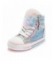 Sneakers Toddler/Little Kid Girls Glitter Bow Sneakers - Blue - CL18KHDNO23 $40.67