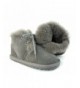 Boots Boys/Girls Sheepskin Winter Snow Boots - Genuine Leather/Fur (Baby/Toddler/Little Kids) - Gray - CT12O869EDC $64.06