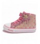 Sneakers Toddler/Little Kid Girls Star Rainbow Mid Top Sneaker - Gold - C318L3K7KZ2 $44.78