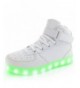 Sneakers Flashing USB Rechargeable Fashion Sneakers for Kids Halloween Xmas School Gift Black - White - C817Z423UQA $49.50