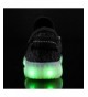 Sneakers Kids Boys Girls Breathable LED Light Up Shoes Flashing Sneakers - 002black - CB18LSGSEQK $45.25