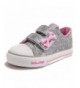 Sneakers Toddler/Little Kids Girls Low Top Sneaker - Grey - C918L3MN2IQ $38.20