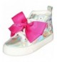 Sneakers Girls High Top Fashion Sneakers (Little Kid/Big Kid) - Iridescent Silver - CK18MD5ID87 $81.17