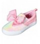 Sneakers Girls Signature Bow Slip on Sneaker (Little Kid/Big Kid) - Pink Sequins - C618M0CMY2K $71.77
