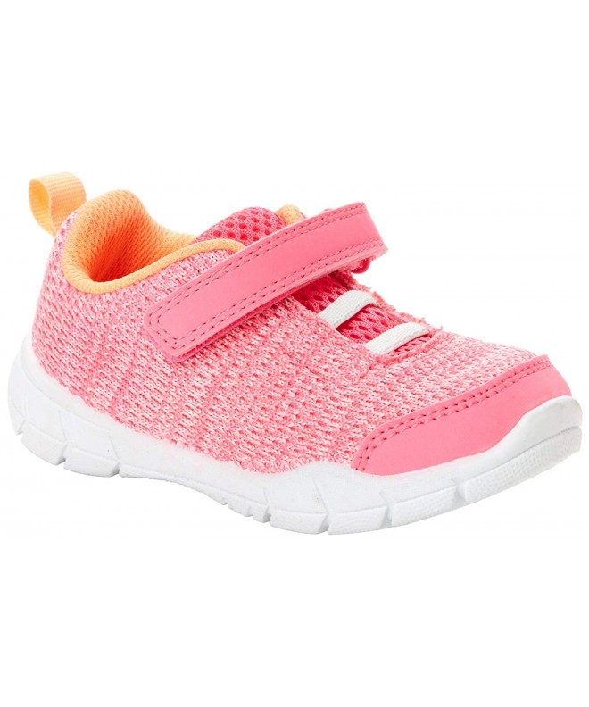 Sneakers Toddler and Little Girls' (1-8 yrs) Knitted Athletic Sneaker - Pink - CE18045OYU3 $32.62