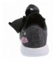 Sneakers Girls Shoe Black Bow Slip On Sneaker Style Shoe Size 13 1 2 3 - CX18EDE0HZ3 $67.57