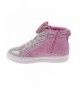 Sneakers Girls Minnie Mouse High Top Sneakers (Toddler/Little Kid) - Pink Bow - C618LLMCETL $63.13