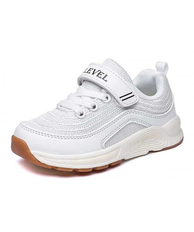 Sneakers Lightweight Casual Fashion Sneakers Walking Shoes for Kids Boys Girls Toddler - White-1 - CB18E7MG9QL $28.80