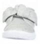Sneakers Kids Alethia Girl's Bow Slip-On Sneaker - Grey - CW18663RZ2Q $42.87