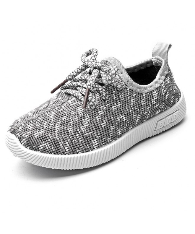 Sneakers Girls Outdoor Sneakers Lightweight Athletic Walking Shoes for Boy - Gray - C518HE084EI $22.09
