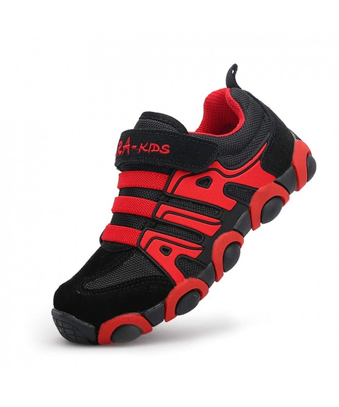 Sneakers Boy's Girl's Casual Strap Light Weight Sneakers Running Shoes(Toddler/Little Kid/Big Kid) - Red - CA18MDLZ0OU $38.91