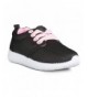 Sneakers Kids Sneakers Mesh Breathable Athletic Running Tennis Shoes Boys Girls - Black/Pink (V2) - CC18DSN3G8K $22.65