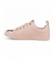 Sneakers Girl's Faux Leather and Metallic Sneaker - Mauve - CX18DKXHT55 $32.26