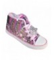 Sneakers Girls' Childrens Pink and Silver Sequin High Top Sneakers Trainers - Pink - CK18LY2OADG $64.87