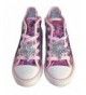 Sneakers Girls' Childrens Pink and Silver Sequin High Top Sneakers Trainers - Pink - CK18LY2OADG $64.87