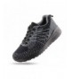 Sneakers Kids Breathable Sneakers Boys Girls Lightweight Casual Running Shoes - Black/Grey - CE18M687QEN $34.46