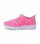 Sneakers Kids Walking Shoes Lightweight Breathable Sneakers Easy Casual Sport Shoes for Boys Girls - Pink - CD185N8ZTIM $24.49