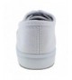 Sneakers Maxu White Lace up Sneakers Canvas Unisex Shoes(Little Kid/Big Kid) - White - CE18630XXAI $31.56