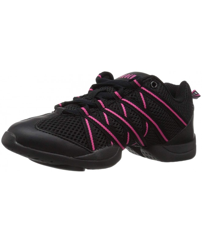 Sneakers Dance Girls Criss Cross Split Sole Dance Sneaker - Pink - CK128N6W2CN $73.52
